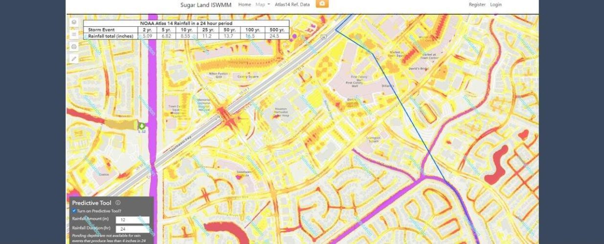 integrated stormwater management model for Sugar Land, Texas