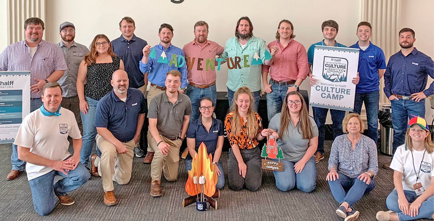 Shreveport, Louisiana Culture Camp group photo of Halff employees in summer of 2023